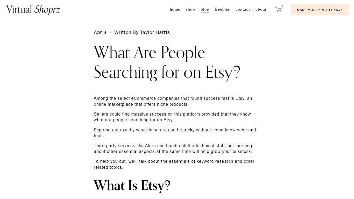 What Are People Searching for on Etsy? — Virtual Shoprz